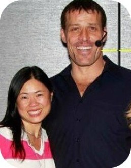 Michelle Seeto with Tony Robbins